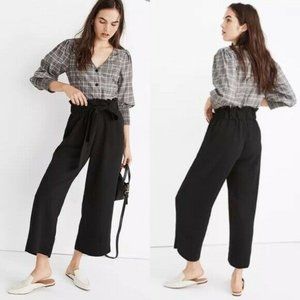 Madewell Tie Waist Huston Pull On Crop Pants